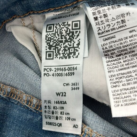 Levi’s Mid-Length Shorts Hypersoft Light Washed NWT SZ 14 32 W - Picture 11 of 13